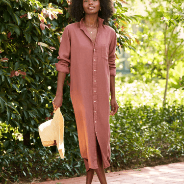 Frank &amp; Eileen | Rory Maxi Shirtdress | Washed Linen