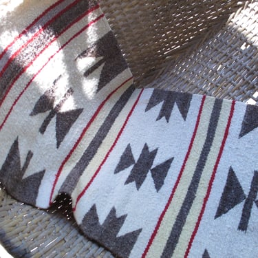 Small Southwestern Rug Navajo Area Rug Hand Woven wool Rug Guatemalan Rug Red Brown Cream Rug Southwest Design Textile 