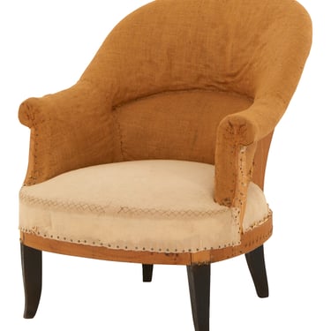 Antique Unupholstered Napoleon III Chair