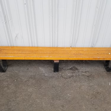 Maple and Iron Bench