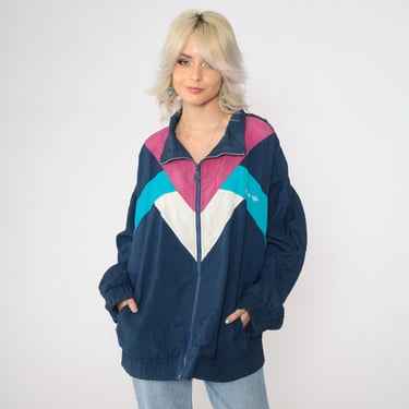 Adidas Track Jacket 80s Navy Blue Zip Up Jacket Retro | Shop