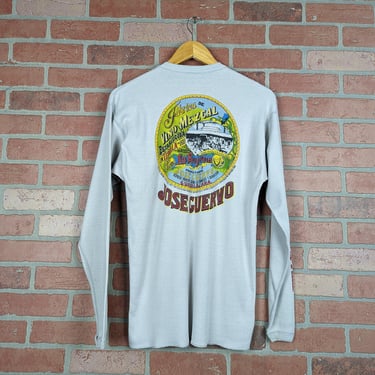 Vintage 70s Jose Cuervo ORIGINAL Alcohol Longsleeve Promo Tee - Extra Large 