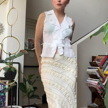VTG 90s Kroshetta by Papillion Crochet Skirt 