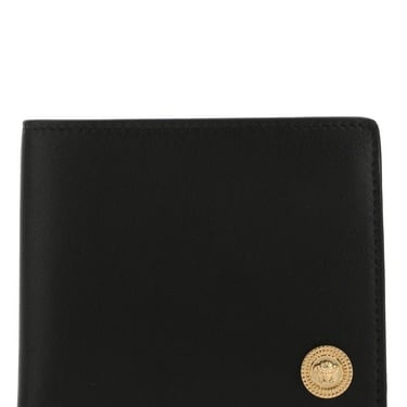 VERSACE Black leather wallet