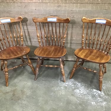 3 Hardwood Dining Chairs (Tacoma)