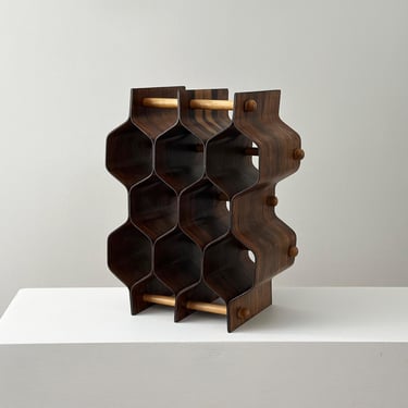 1960s – Vintage Torsten Johansson Jacaranda Wine Rack for AB Formträ Sweden 