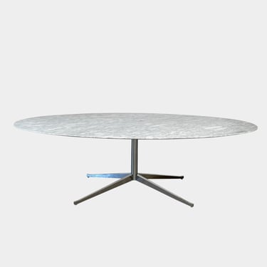 Florence Knoll Oval Marble Table Desk