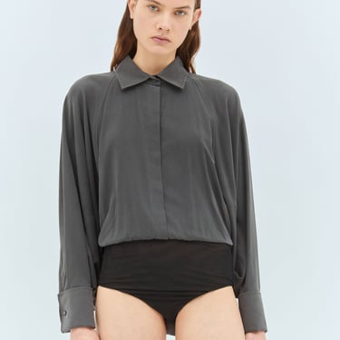 Max Mara Women Silk Bodysuit Shirt