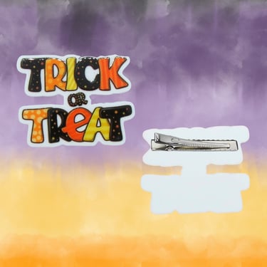 Halloween Hair Clip - Cute Trick or Treat Barrette 