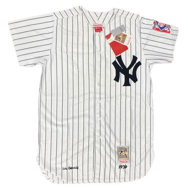 Mitchell & Ness "Lou Gehrig" 1939 Cooperstown Collection New York Yankees Baseball Jersey