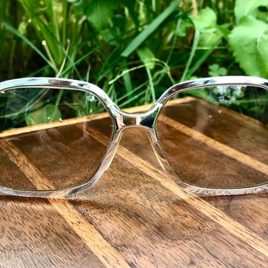 Vintage Rodenstock Sunglasses Belluno Retro 1970s Silver Metal Frame Glass Lens 