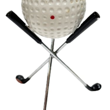 Mid Century Modern Novelty Pro Golf Ball Table Desk Lighter 