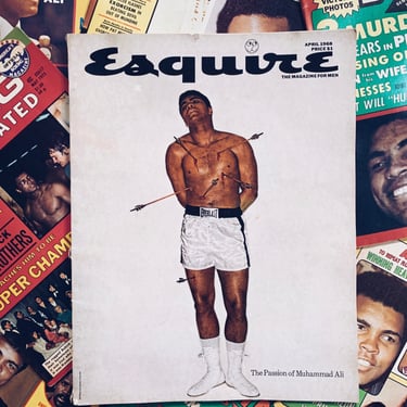 Vintage Rare Esquire Magazine // Muhammad Ali Cover Story (April 1968)