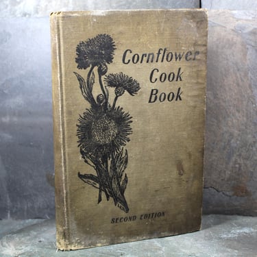GARY, INDIANA Cornflower Cookbook | 1942 Vintage Community Cookbook | First Presbyterian Church of Gary | World War II Cookbook 