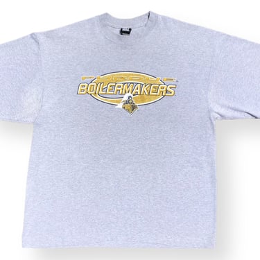 Vintage 90s Starter University of Purdue Boilermakers Double Sided Sports Graphic T-Shirt Size XL 