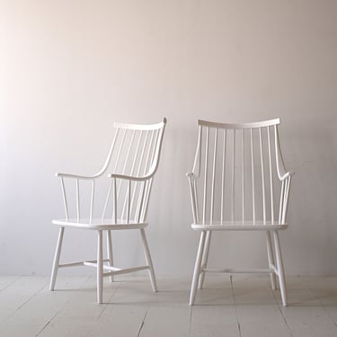 Vintage 'Grandessa' Wooden Armchairs by Lena Larsson - Mid-Century Scandinavian Elegance 