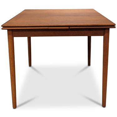 Square Teak Dining Table w 2 Leaves - 102339