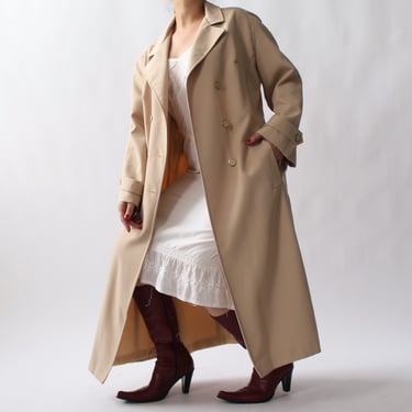 Vintage Warm Tan Sleek Trench