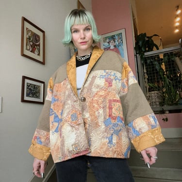 VTG 90s Tapestry Patchwork Jacket 