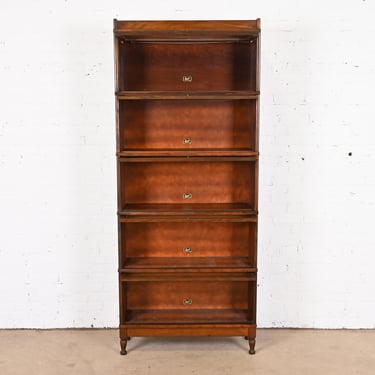 Antique Arts & Crafts Oak Five-Stack Barrister Bookcase by Hale, Circa 1920s