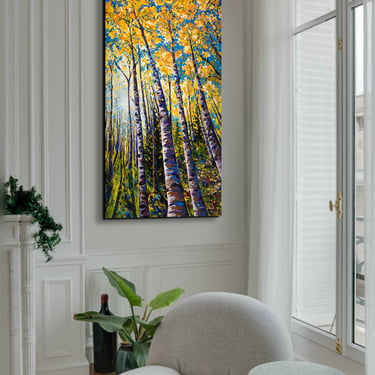 Whispering Aspens Giclée Canvas