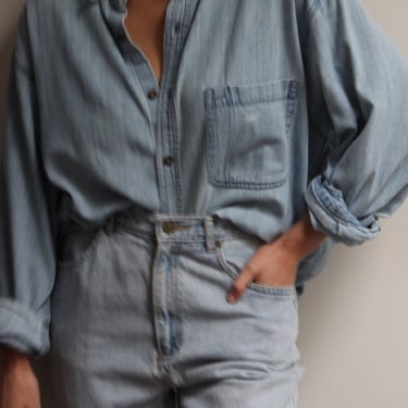 Vintage Worn Denim Button Up