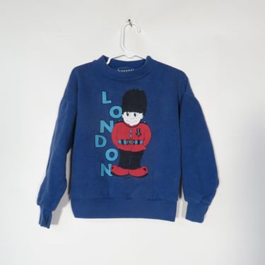 Vintage 80s/90s Kids London Sweatshirt Size 4T 