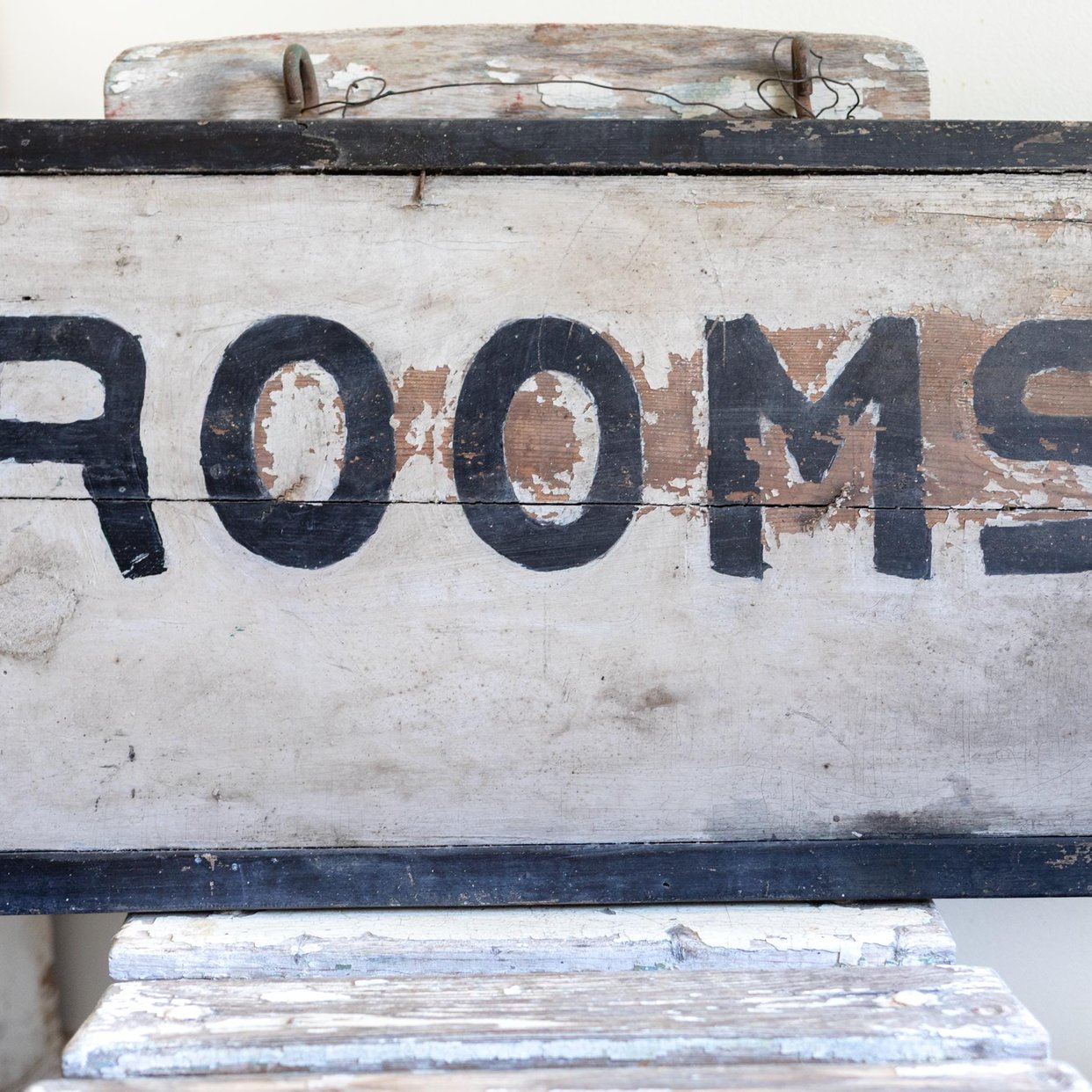 RARE Original Antique Wooden ROOMS Sign | Solid Wood | The Cozy ...