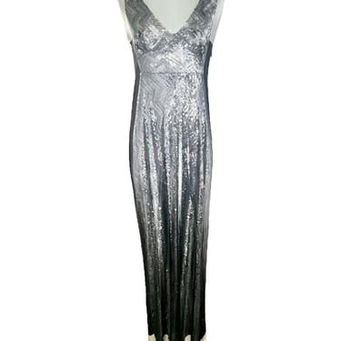 Maison Martin Margiela Trompe L'Oeil 2023 Re-Edition Tunic Faux Sequin Gown