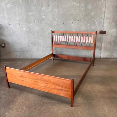 MCM Drexel Declaration Full Size Walnut Bedframe