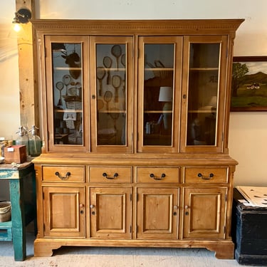 Pine Glass Cabinet