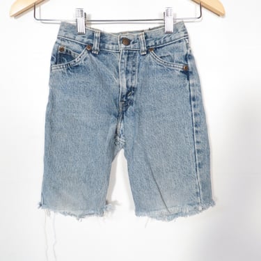 Vintage 80s/90s Kids Denim Jorts Cut Off Shorts Size 7 Slim 