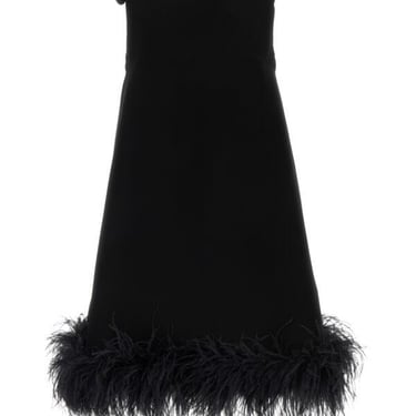 Valentino Garavani Women Black Viscose Mini Dress