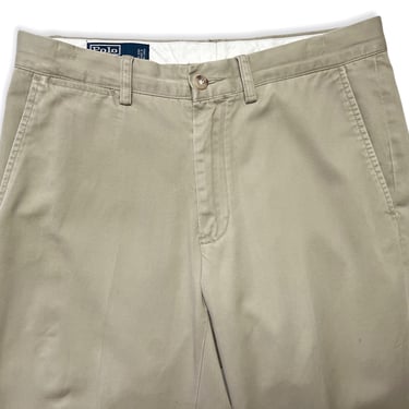 Vintage 1990s POLO RALPH LAUREN Preston Pant Chinos / Pants ~ 31 x 31.5 ~ Flat Front Trousers ~ 