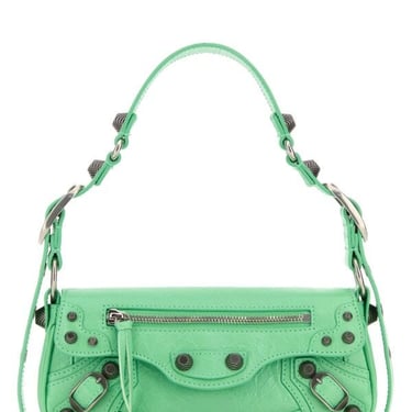 Balenciaga Women Light Green Leather Le Cagole Sling Xs Shoulder Bag