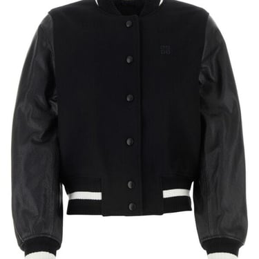 Givenchy Women Black Cotton Blend Bomber Jacket