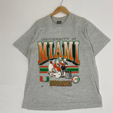 Vintage 1990's University of Miami Hurricanes T-Shirt Sz. 2XL