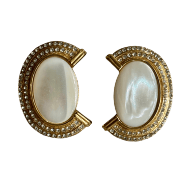 60s Mother of Pearl Statement Earrings