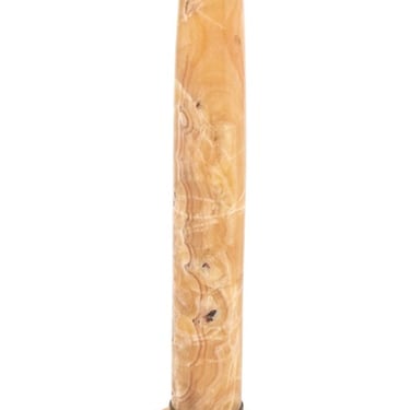 French Gilt Metal and Alabaster Pedestal