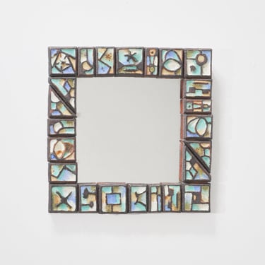 Mosaic Wall Mirror, 1970s 