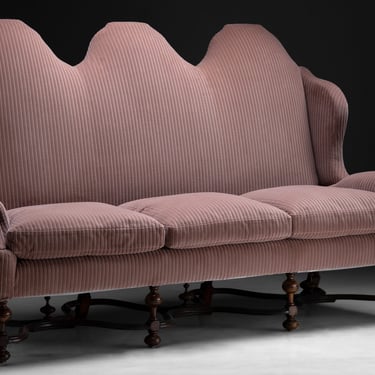 Corduroy Velvet Camelback Sofa