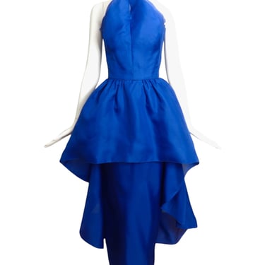 TARQUIN EBKER- 1970s Cobalt Gazar Evening Gown, Size 6