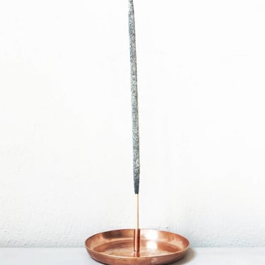 Hammered Copper Incense Holder.