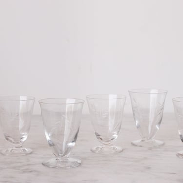 Vintage Aperitif Glass Set of 5