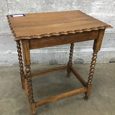 Barley Twist Oak Side Table (Seattle)