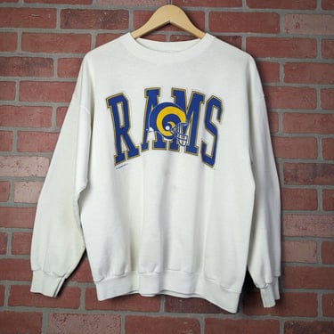 Vintage 90s St. Louis Rams Football ORIGINAL Crewneck Sweatshirt - Large 