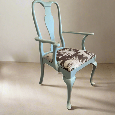 Blue Lacquer French Style Arm Chair SH265-32