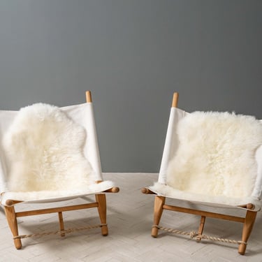 Pair of Ole Gjerløv-Knudsen Safari Chairs