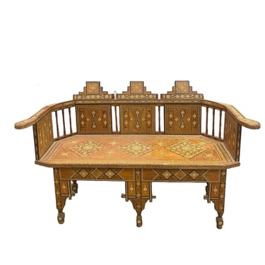 Moroccan Inlaid Settee