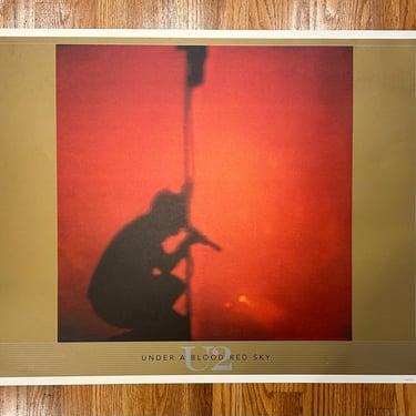 Vintage U2 “Under a Blood Red Sky” Lithograph Numbered 